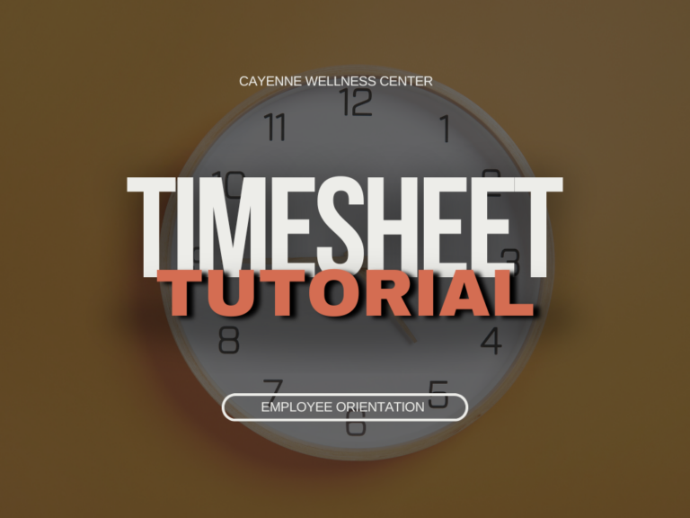 Course 5: Timesheet tutorial